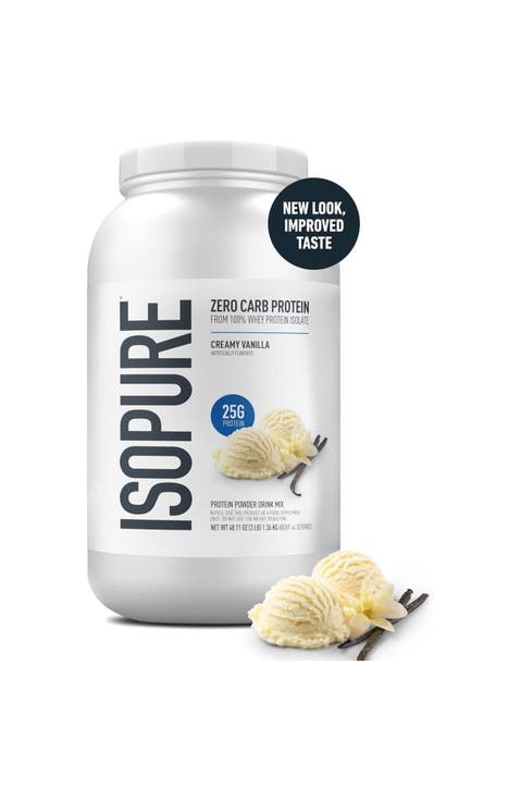 Zero Carb Pure Whey Protein Isolate Powder Creamy Vanilla