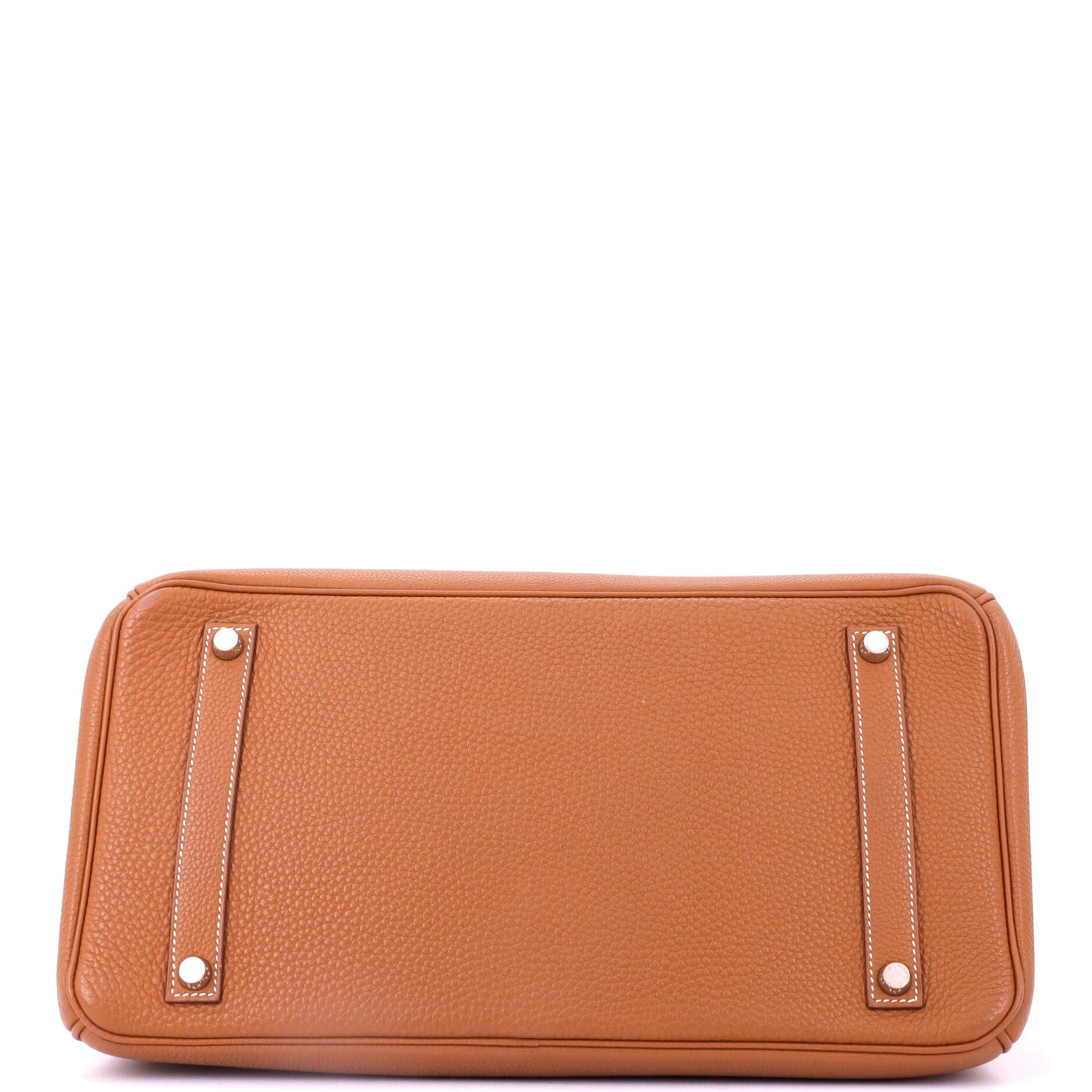 Pre-Owned Hermes Birkin Handbag Brown Togo with Palladium Hardware 35, Alternate, color, Gold