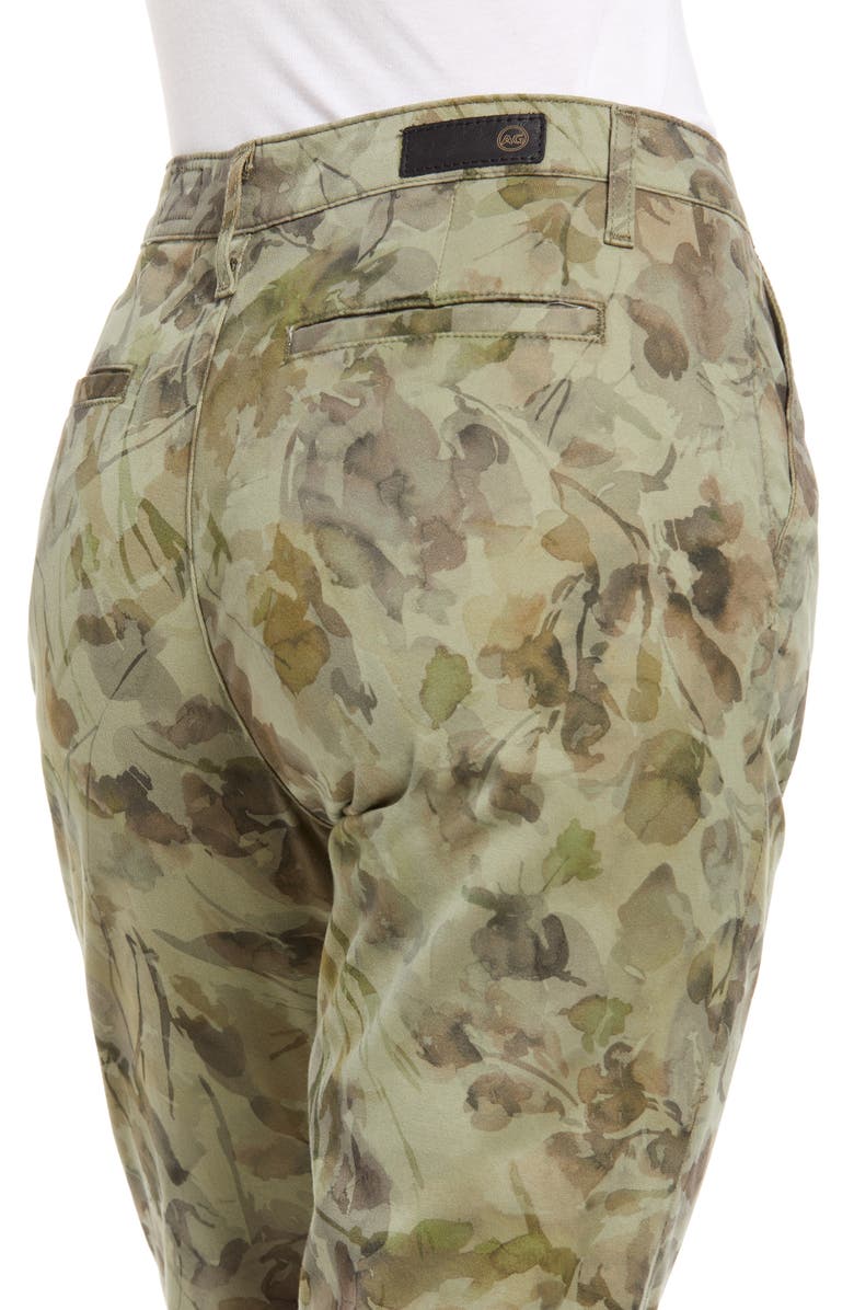 AG Caden Camo Twill Trousers, Alternate, color, Hidden Bloom Green Multi