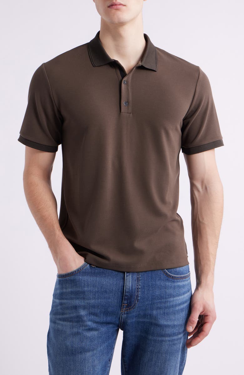 rag & bone Slim Fit Tech Piqué Polo, Main, color, 