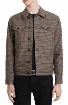 Evans Check Denim Trucker Jacket