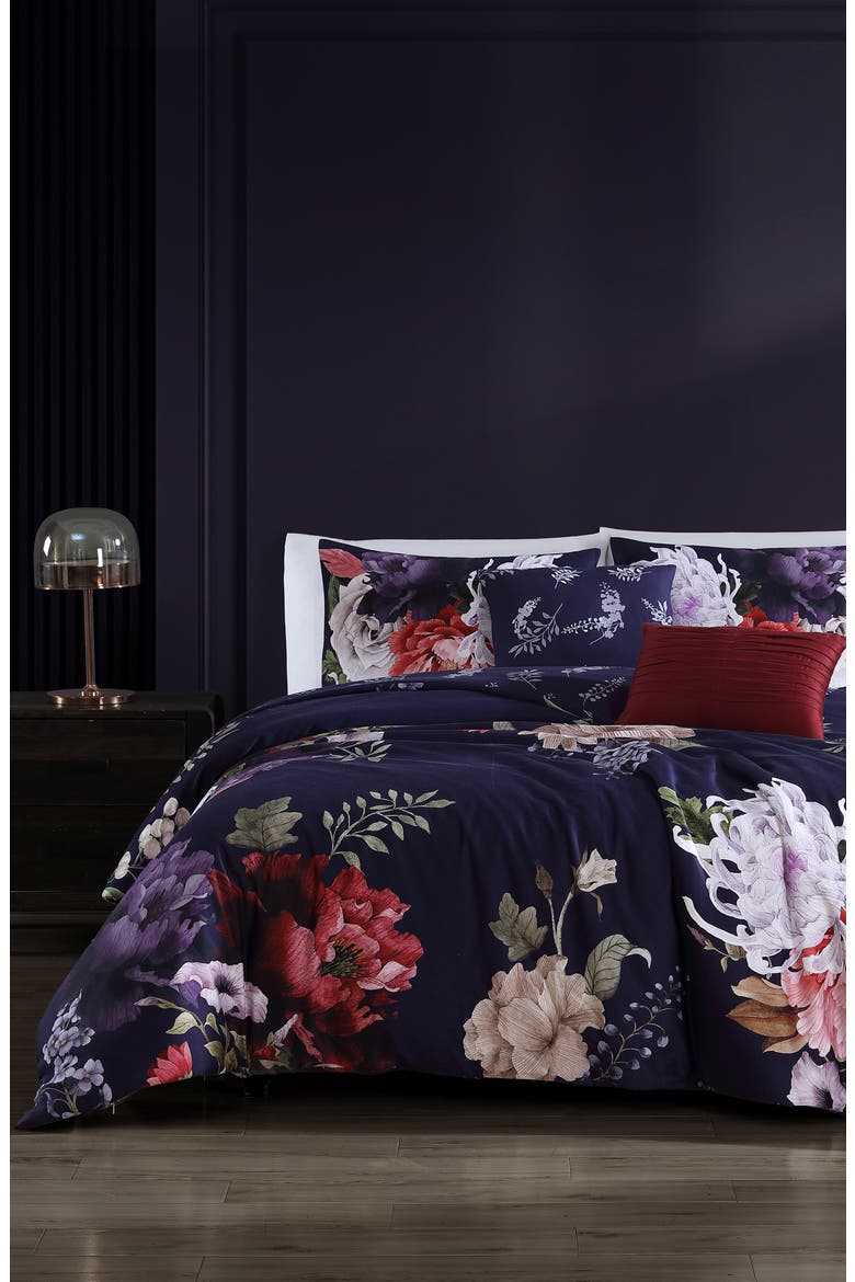 Purple Garden 5-Piece Reversible Comforter Set video