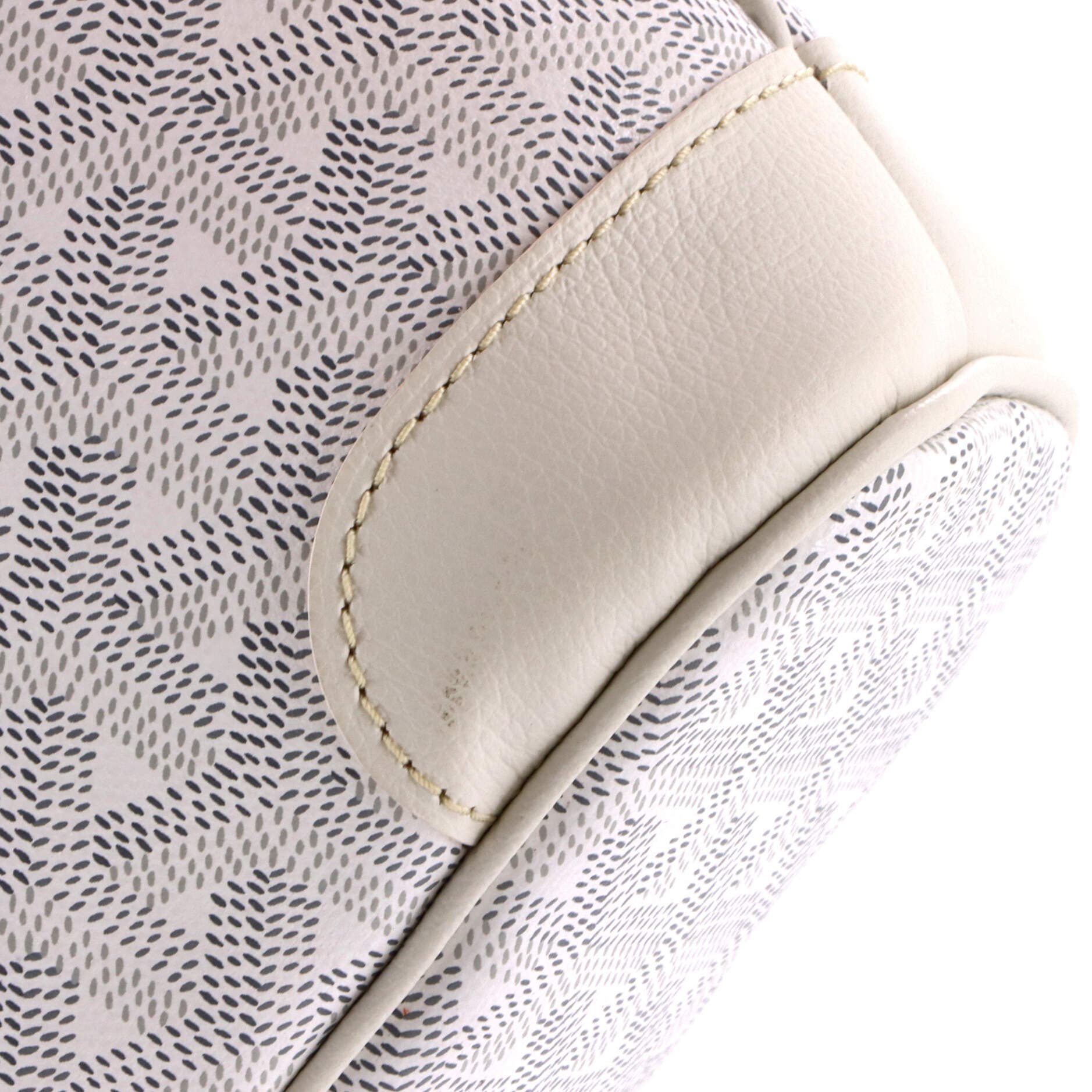 Pre-Owned Goyard Beluga Bag Coated Canvas Mini, Alternate, color, White