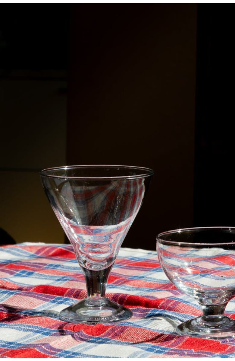 PUEBCO Blown Glass Triangle Dessert Cup, Alternate, color, Clear