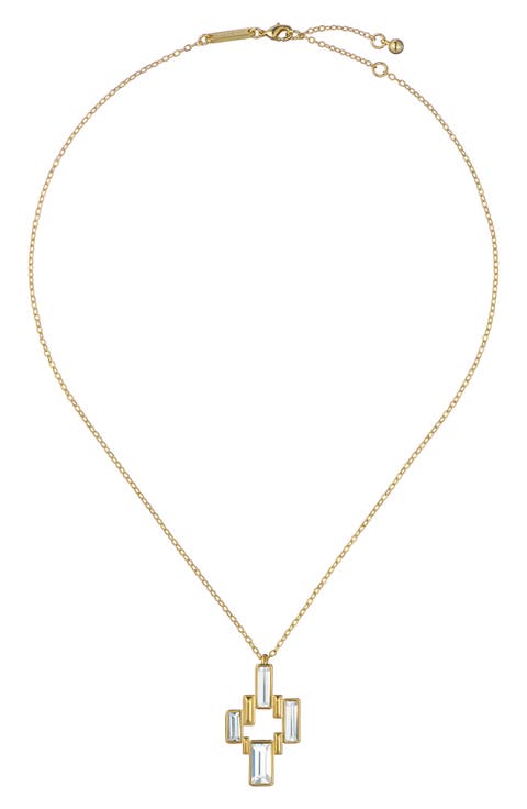 Demina Deco Crystal Pendant Necklace