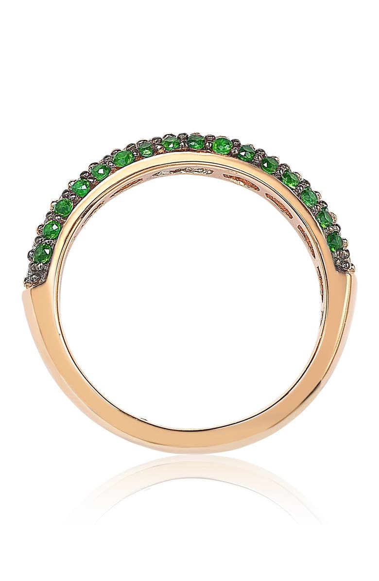 SUZY LEVIAN Rose-Tone 3-Row Pave CZ Eternity Band Ring, Alternate, color, 
