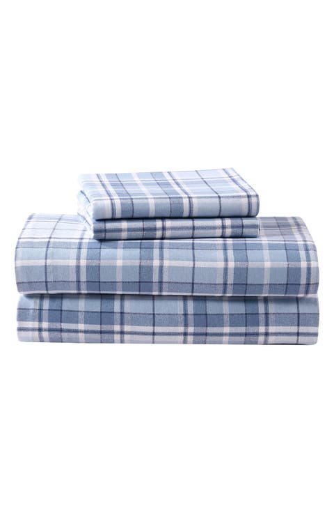 Mulholland Plaid Cotton Flannel Sheet Set