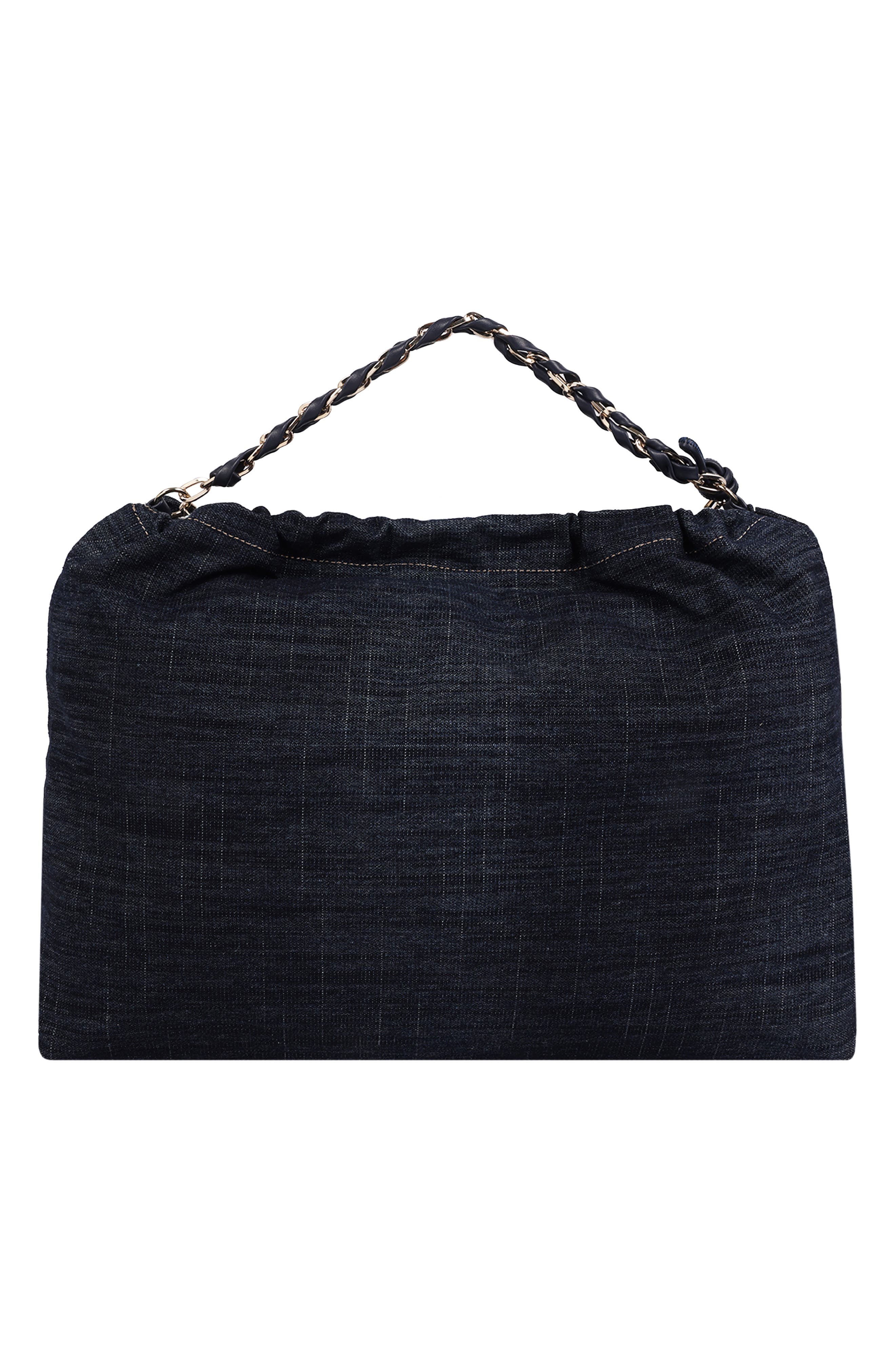 Vintage Chain Denim Hobo, Alternate, color, DARK DENIM