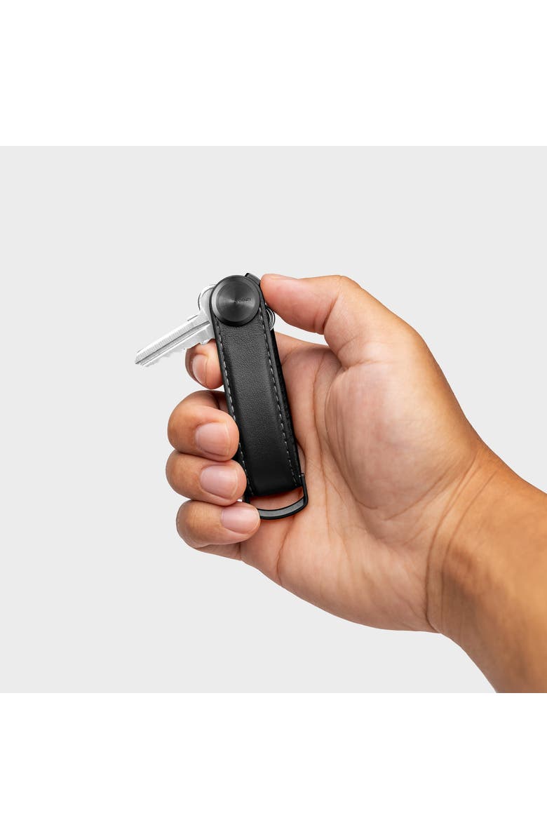Orbitkey Pro Leather Key Organiser, Alternate, color, Blackout