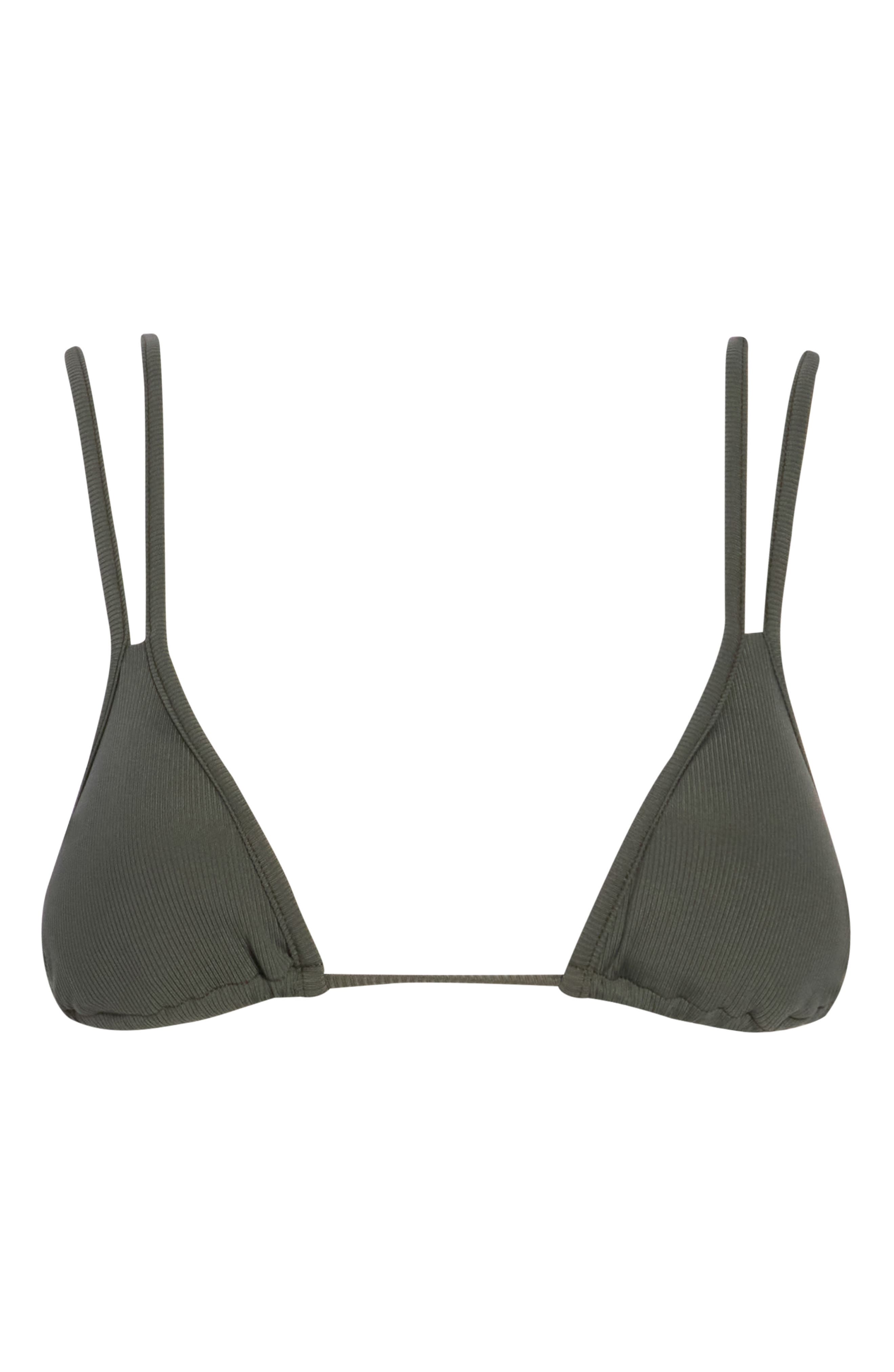 Itza Ribbed Triangle Bikini Top