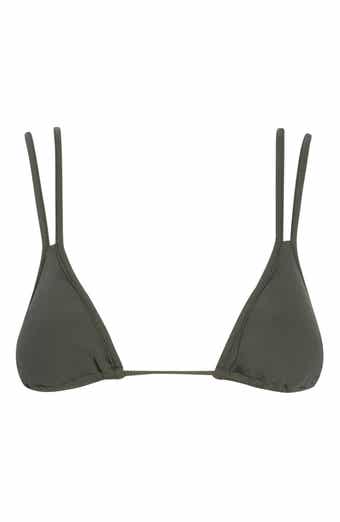 Itza Ribbed Triangle Bikini Top