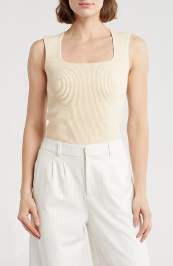 Leith Square Neck Sweater Tank
