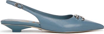 Aggie Pointed Toe Slingback Flat