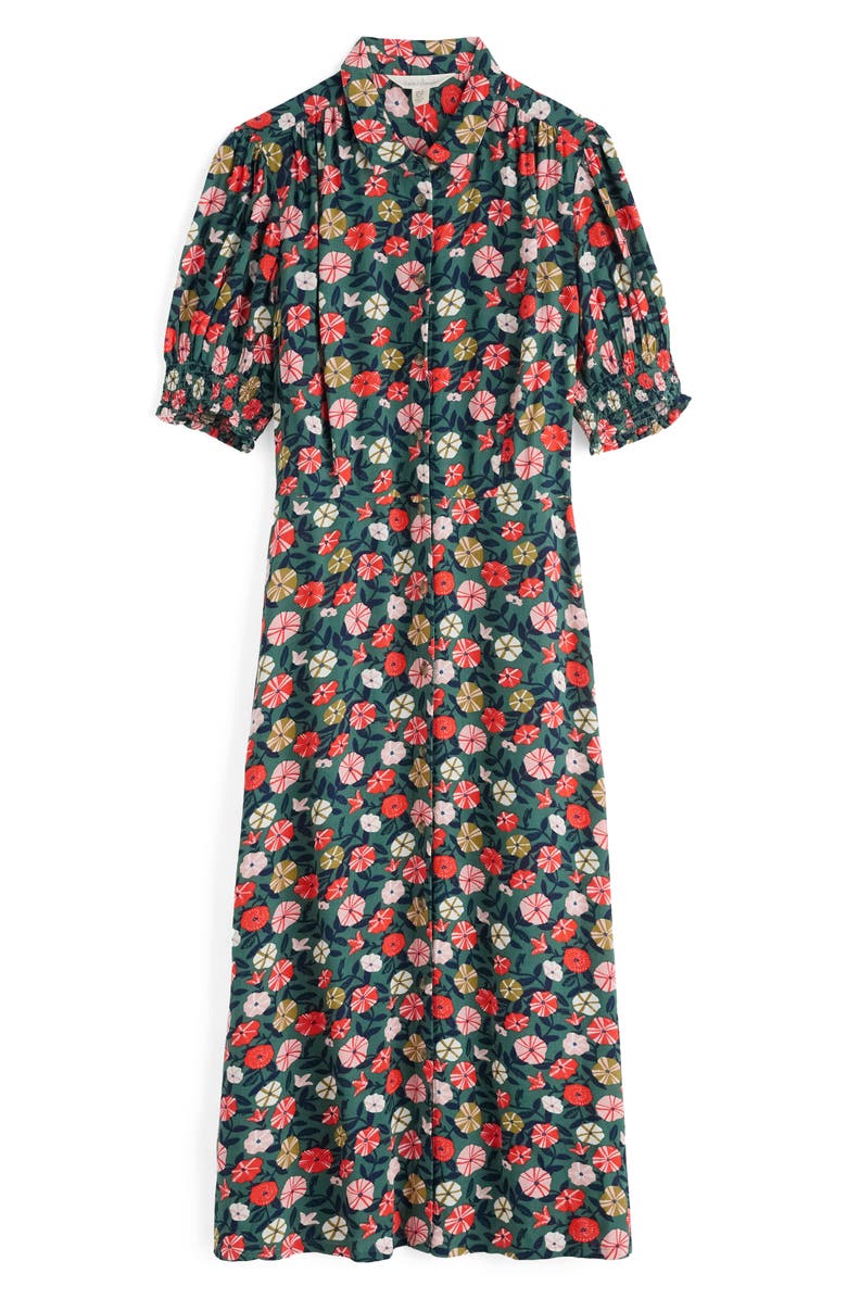 Seasalt Cornwall Bridget Print A-Line Shirtdress, Alternate, color, Winding Petunias Grove