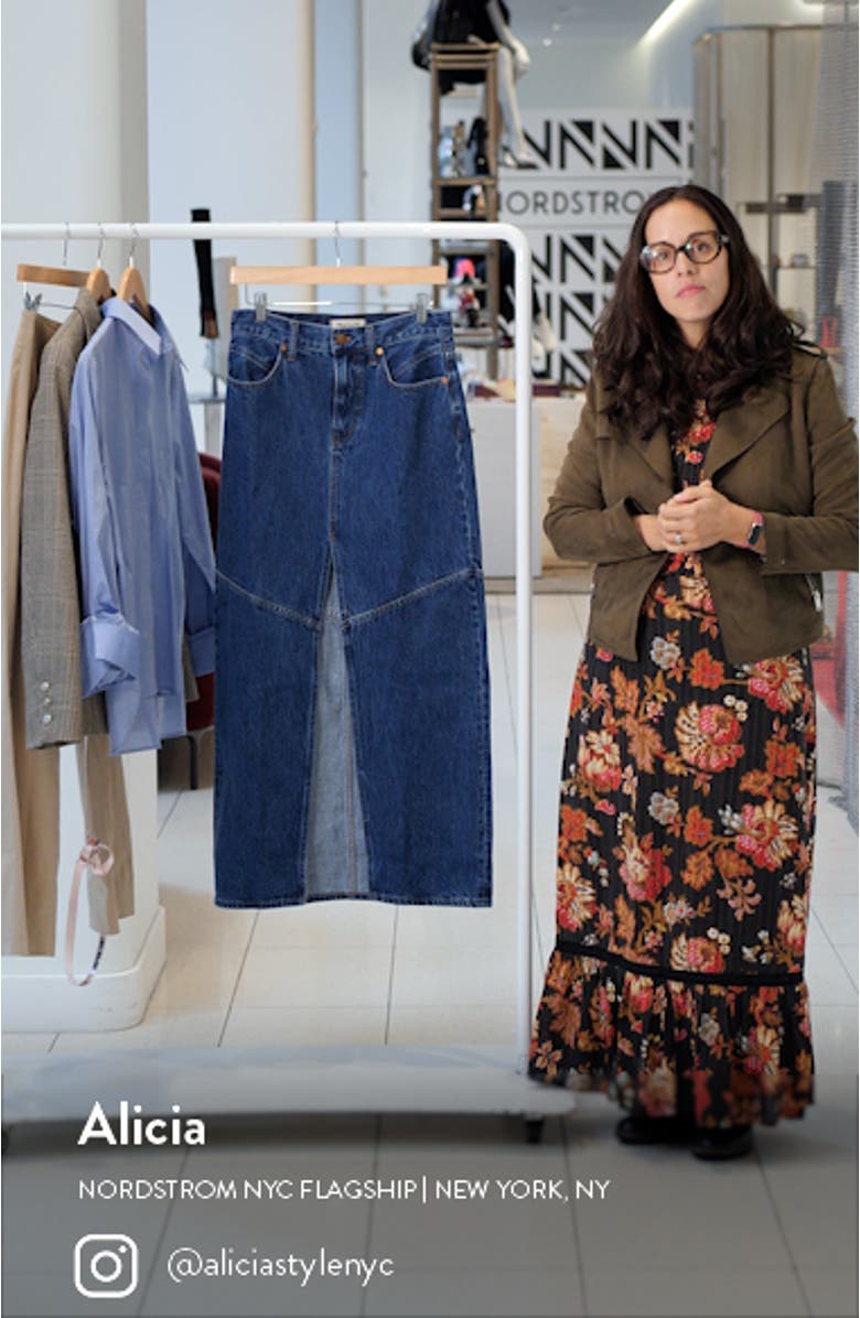 Denim Maxi Skirt, sales video thumbnail