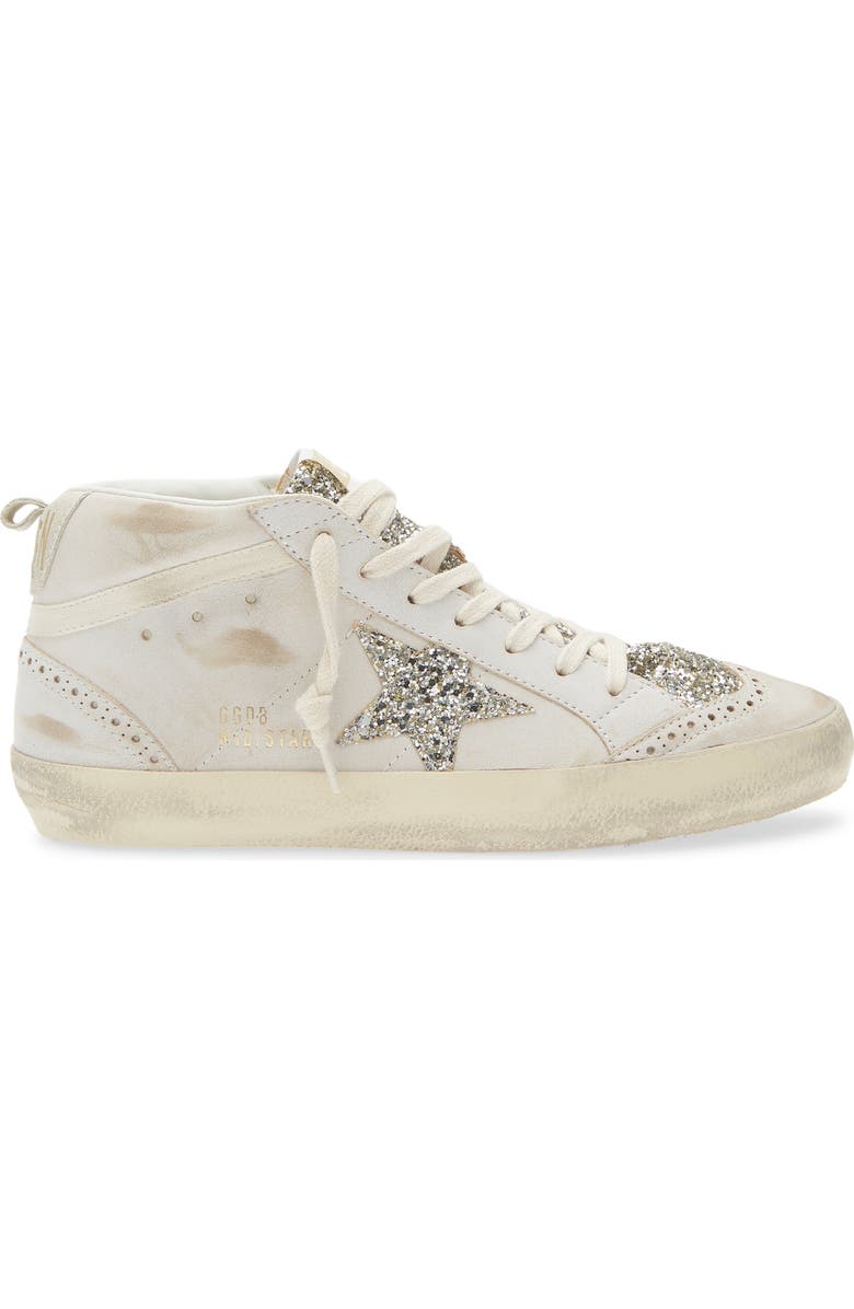 Golden Goose Mid Star Sneaker, Alternate, color, Beige/ Platinum