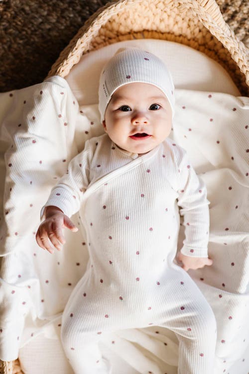 Ely's & Co. Baby Cotton Ribbed Zipper Footie