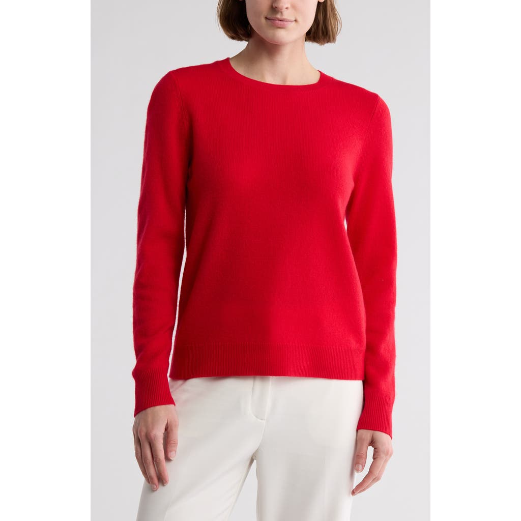 Nordstrom Crewneck Cashmere Sweater In Red