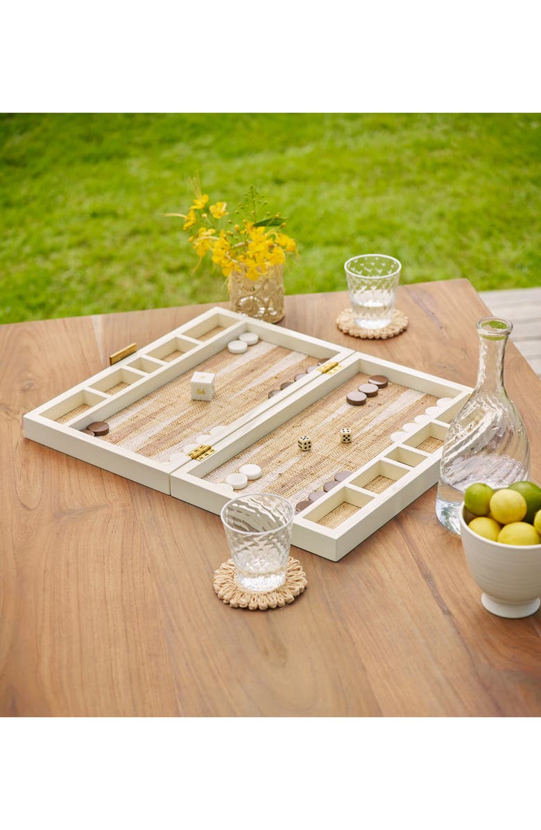 Aerin Lacquer Raffia Backgammon, Alternate, color, 