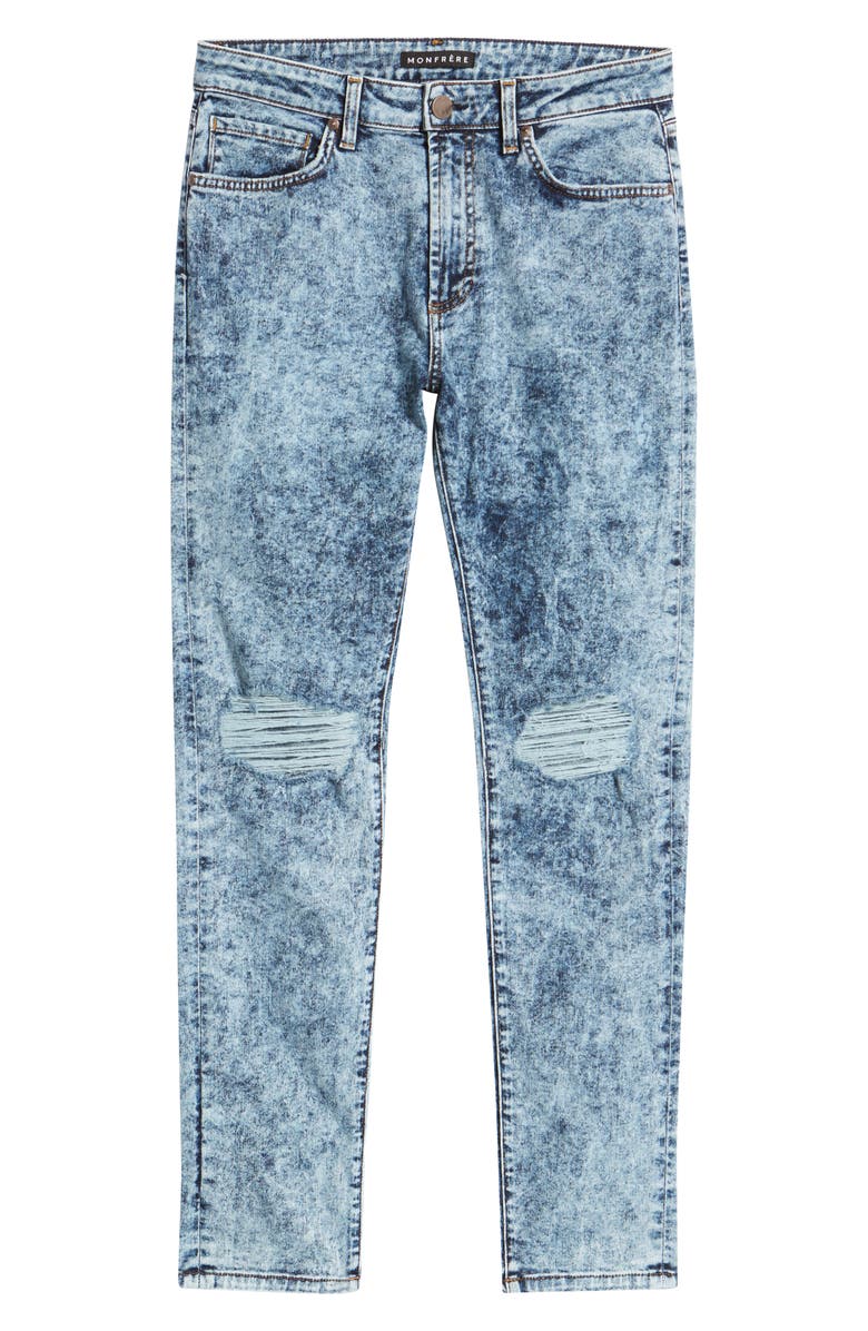 Monfrère Men's Brando Distressed Slim Fit Jeans, Alternate, color, 