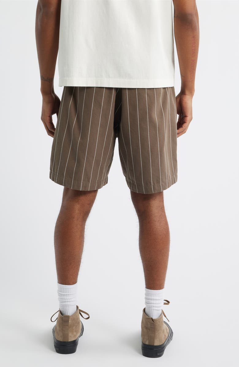 Obey Foster Pleated Stripe Shorts, Alternate, color, 