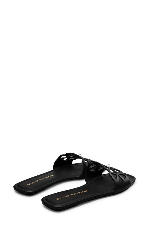 Stuart Weitzman Jasmine Cutout Slide Sandal