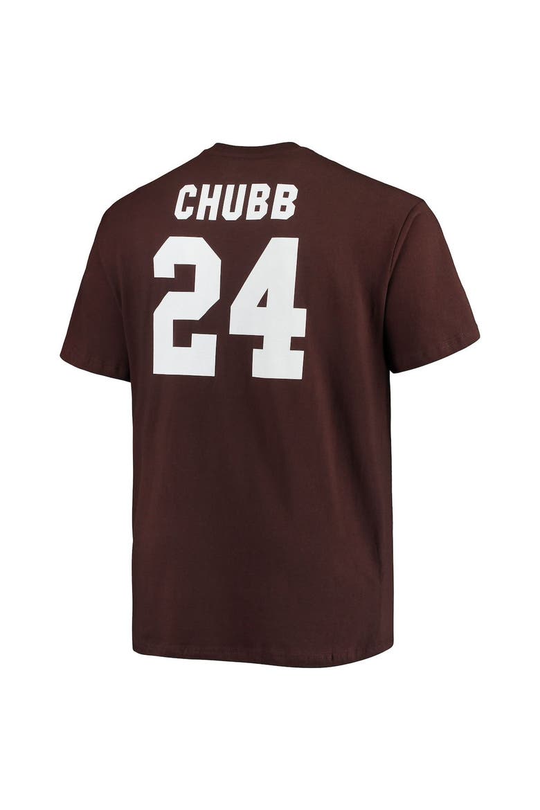 Men's Fanatics Branded Nick Chubb Brown Cleveland Browns Big & Tall Player Name & Number T-Shirt, Alternate, color, Brown