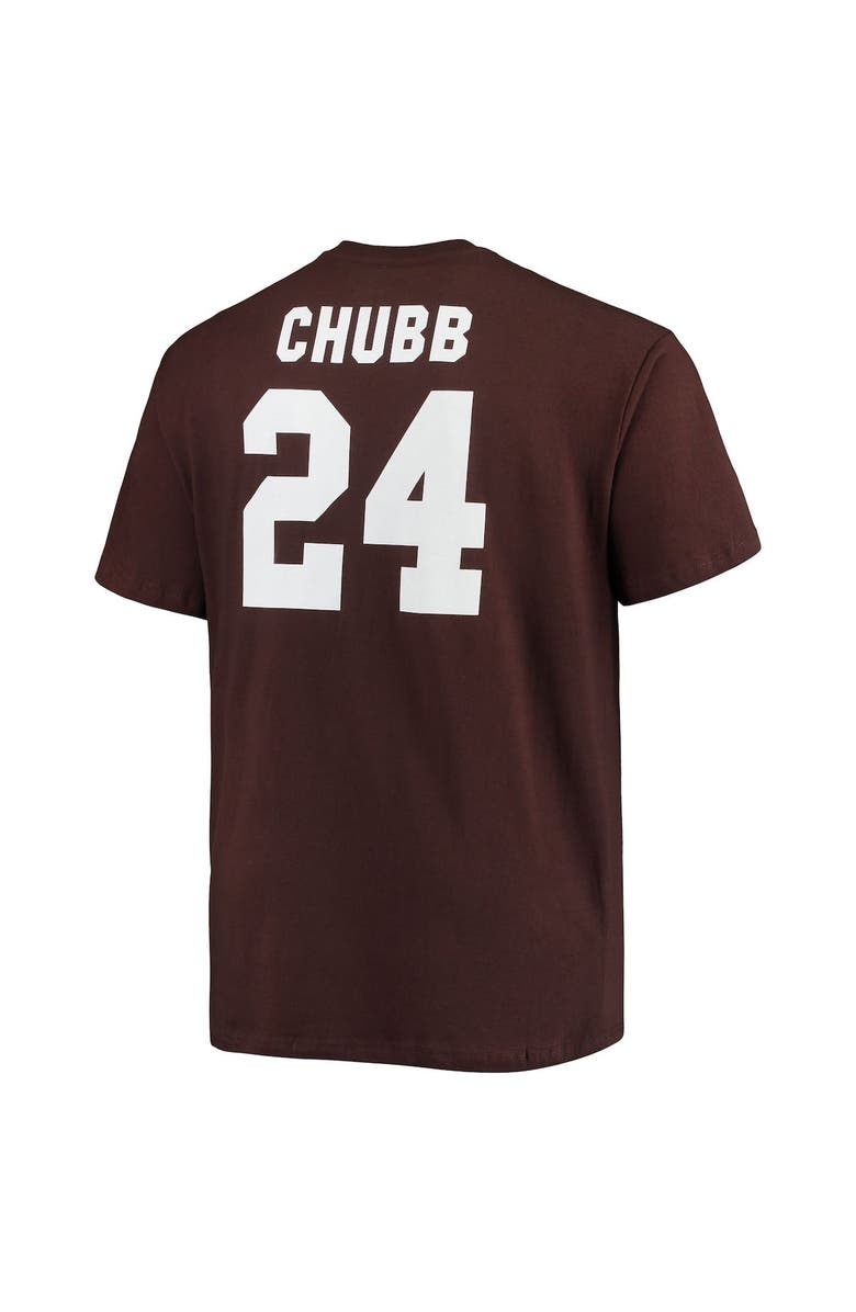 FANATICS Men's Fanatics Branded Nick Chubb Brown Cleveland Browns Big & Tall Player Name & Number T-Shirt, Alternate, color, 