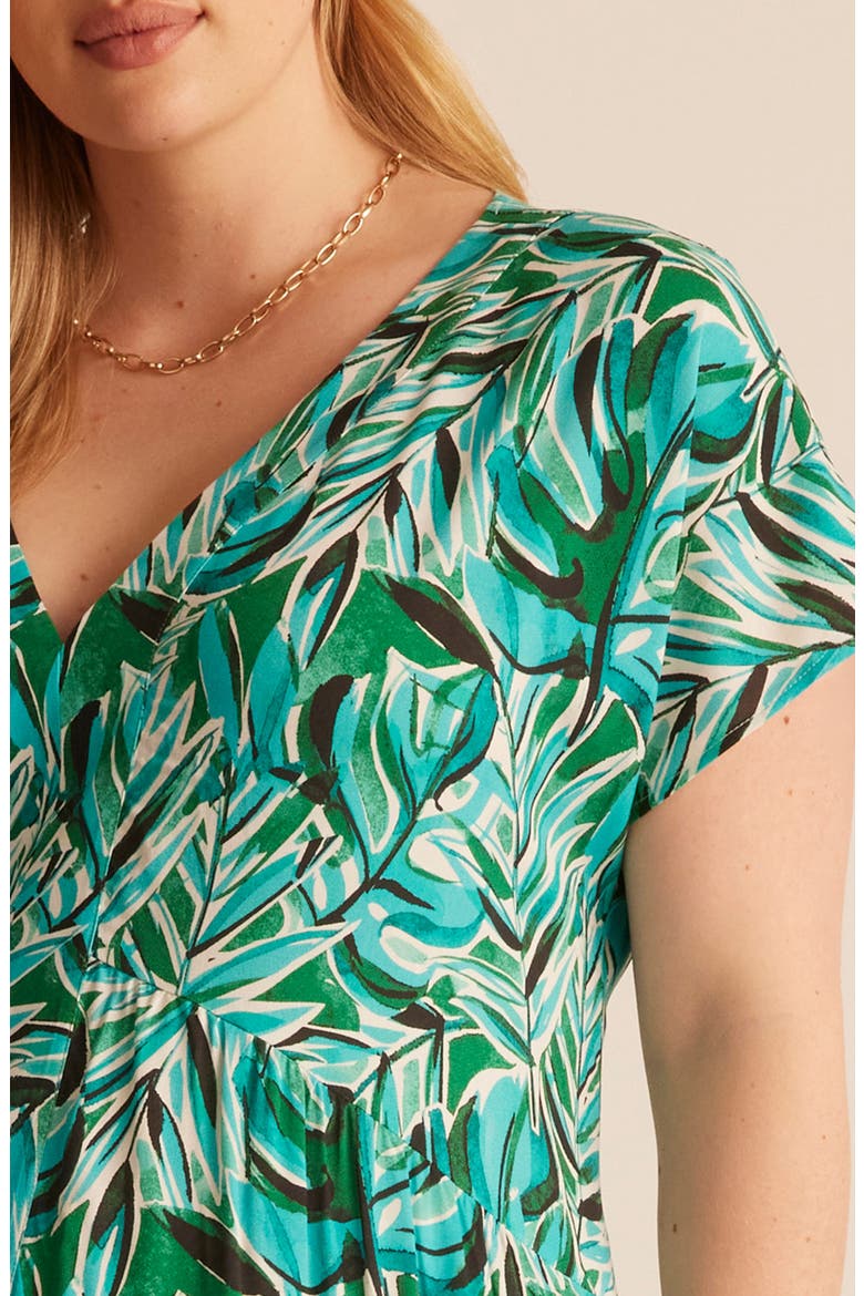 Antibes Floral Shift Dress, Alternate, color, BLUE/GREEN