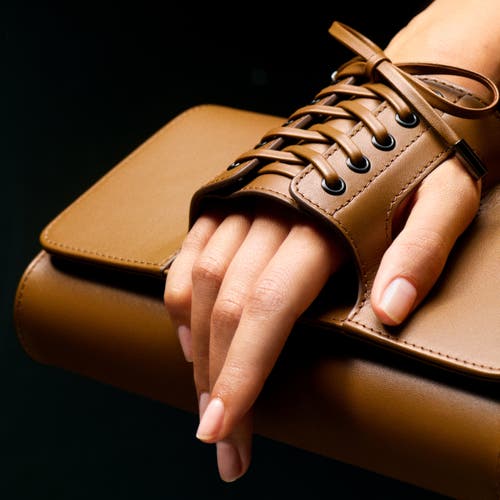 Perrin Paris Corsette Clutch In Brown