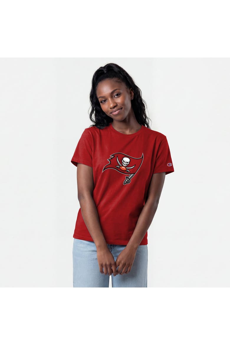 Women's Champion  Red Tampa Bay Buccaneers Logo T-Shirt, Main, color, Red