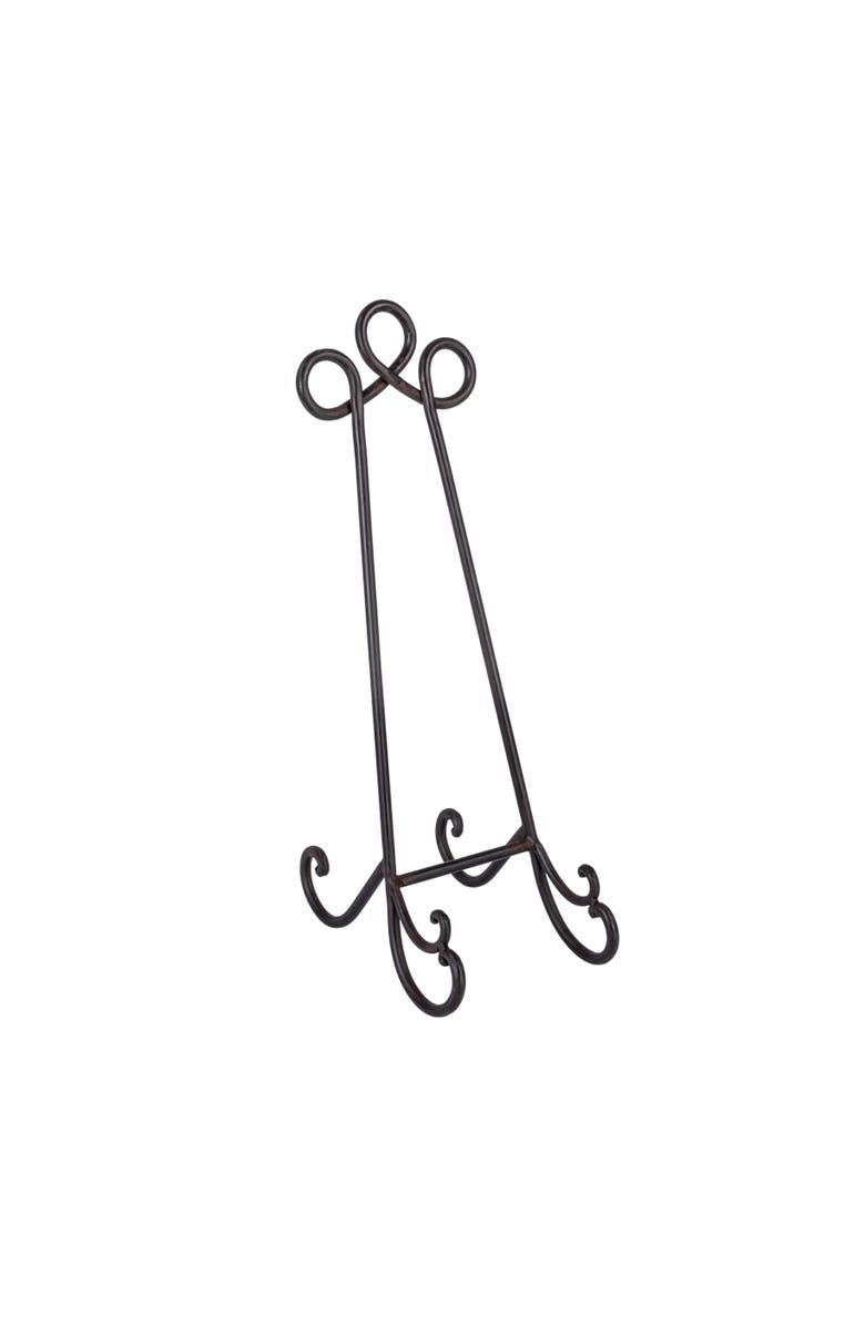 Storied Home Hand-Forged Iron Easel, Espresso Finish, Main, color, Brown