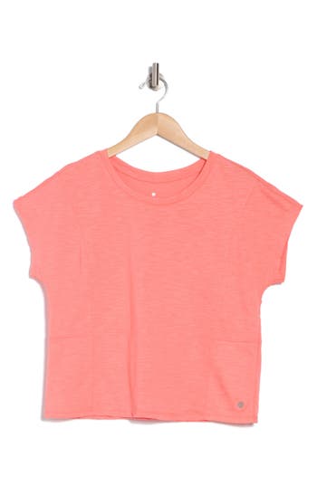 Apana Softy Short Sleeve Boxy T-shirt In Georgia Peach
