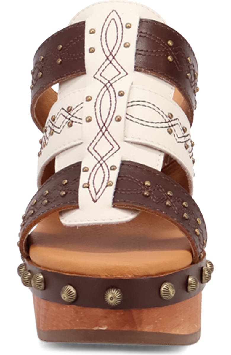 Dingo Chateau Platform Wedge Sandal, Alternate, color, Brown