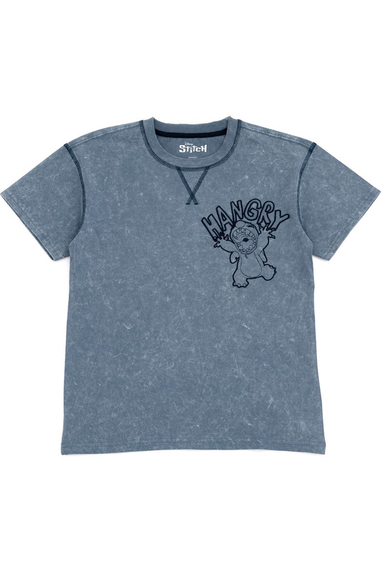 Lilo & Stitch Short Sleeve T-Shirt, Alternate, color, Slate Blue Stitch