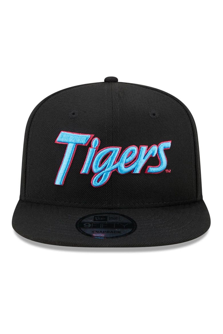 Men's New Era Black Auburn Tigers Vice Undervisor 9FIFTY Snapback Hat, Alternate, color, Black
