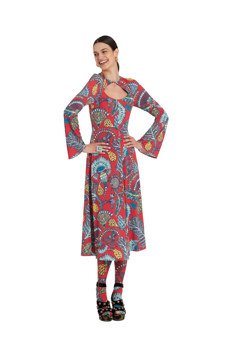 La DoubleJ Farfalla Dress Sicomore Red, Main, color, Sicomore Red