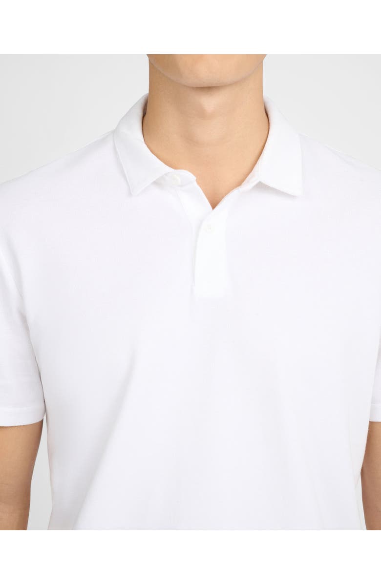 Onia Short Sleeve Pique Polo, Alternate, color, White