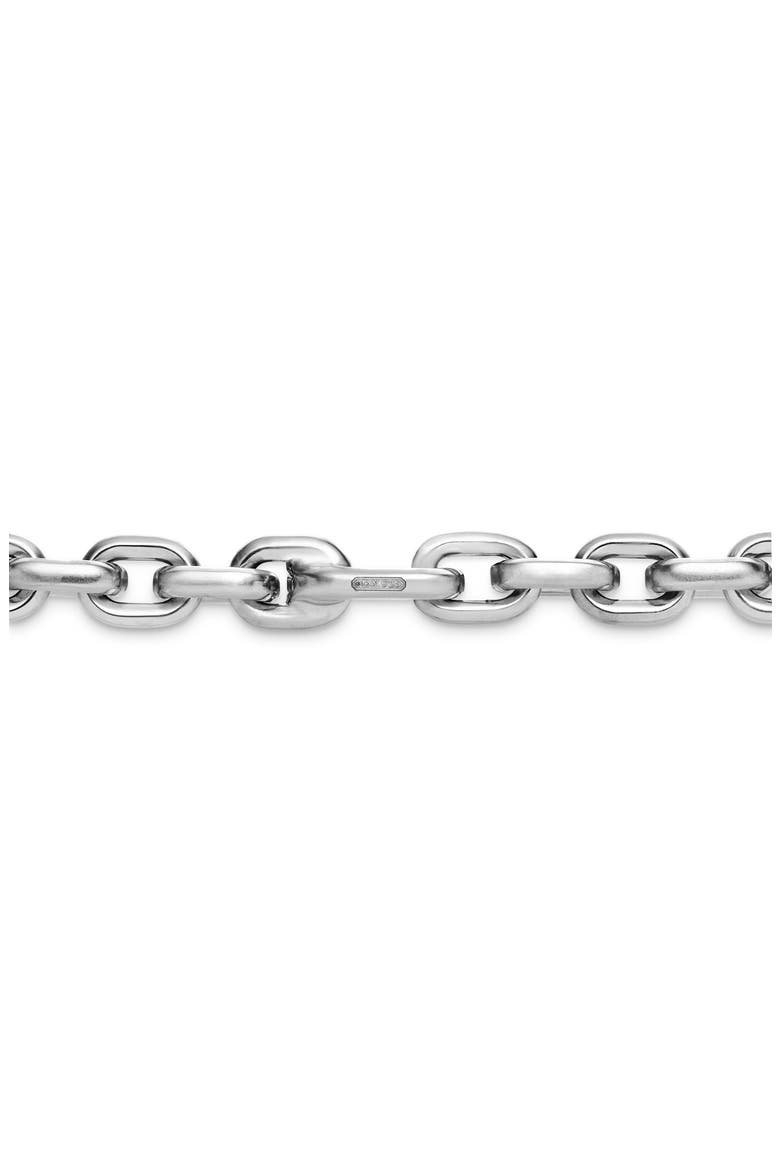 Deco Chain Link Necklace, Alternate, color, STERLING SILVER