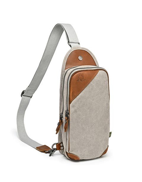 Canna Canvas Double Compartment Sling Bag
