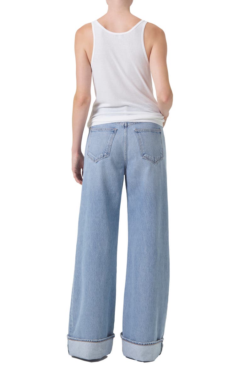 AGOLDE Dame High Waist Wide Leg Organic Cotton Jeans, Alternate, color, Showdown