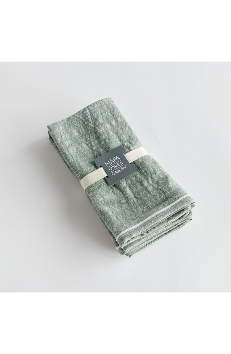 Napa Home & Garden Verdi Napkins Set of 4, Alternate, color, Green