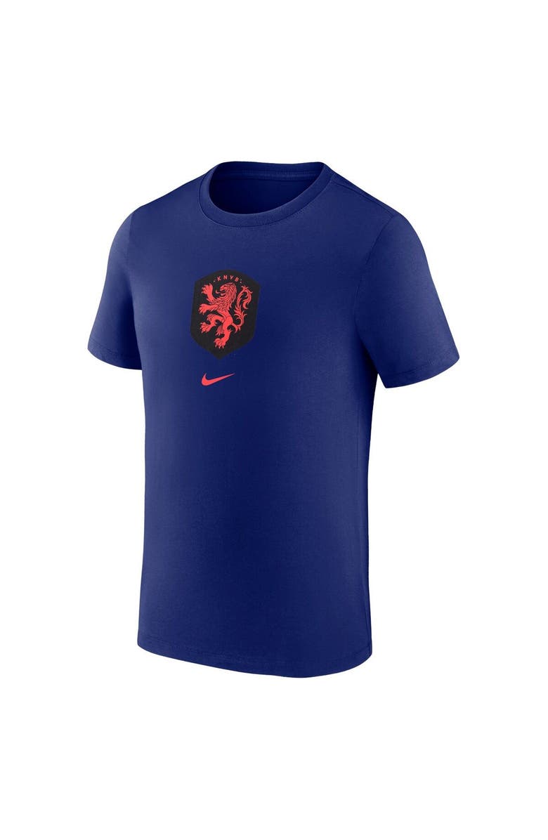 Nike Men's Nike Blue Netherlands National Team Crest T-Shirt, Alternate, color,