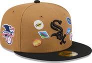 New Era Men's New Era Tan Chicago White Sox Fruit Sticker 59FIFTY Fitted Hat