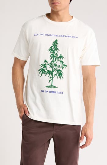 One Of These Days All You Really Have Is Your Mind Graphic T-shirt In Brown
