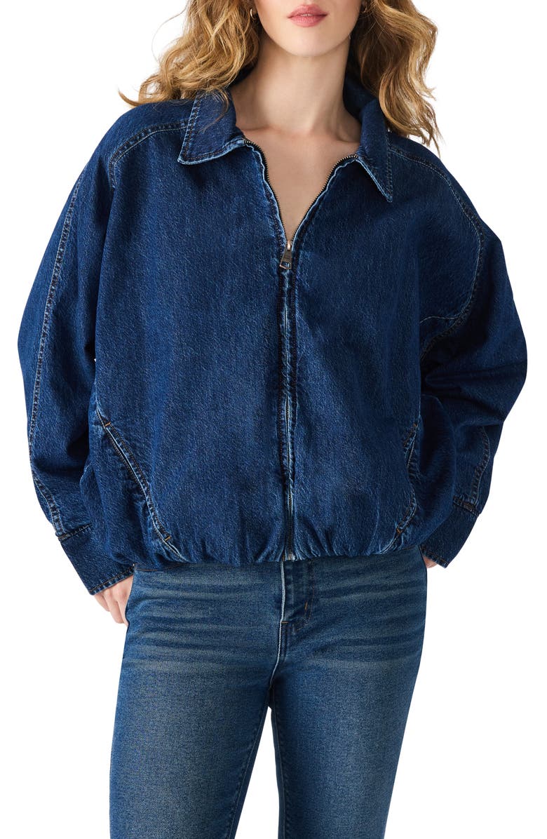 Steve Madden Mackey Denim Jacket, Main, color, Midnight Blue