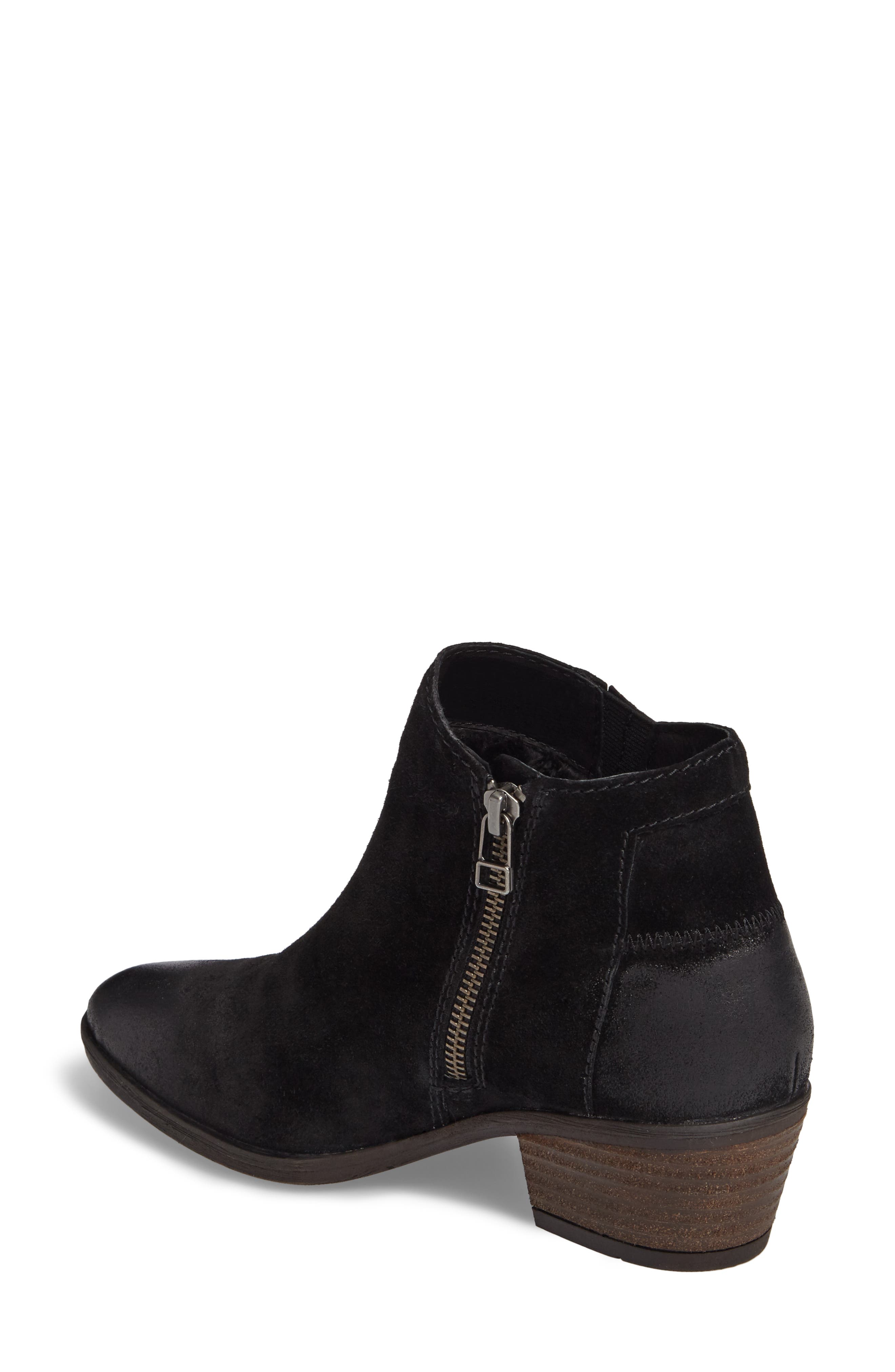 Daphne Bootie, Alternate, color, BLACK LEATHER