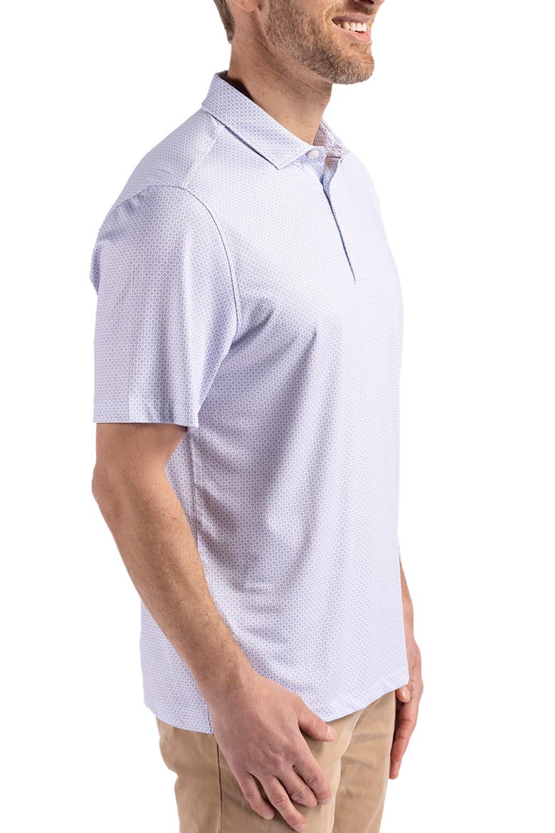 Pike Diamond Dot Print Polo, Alternate, color, HYACINTH