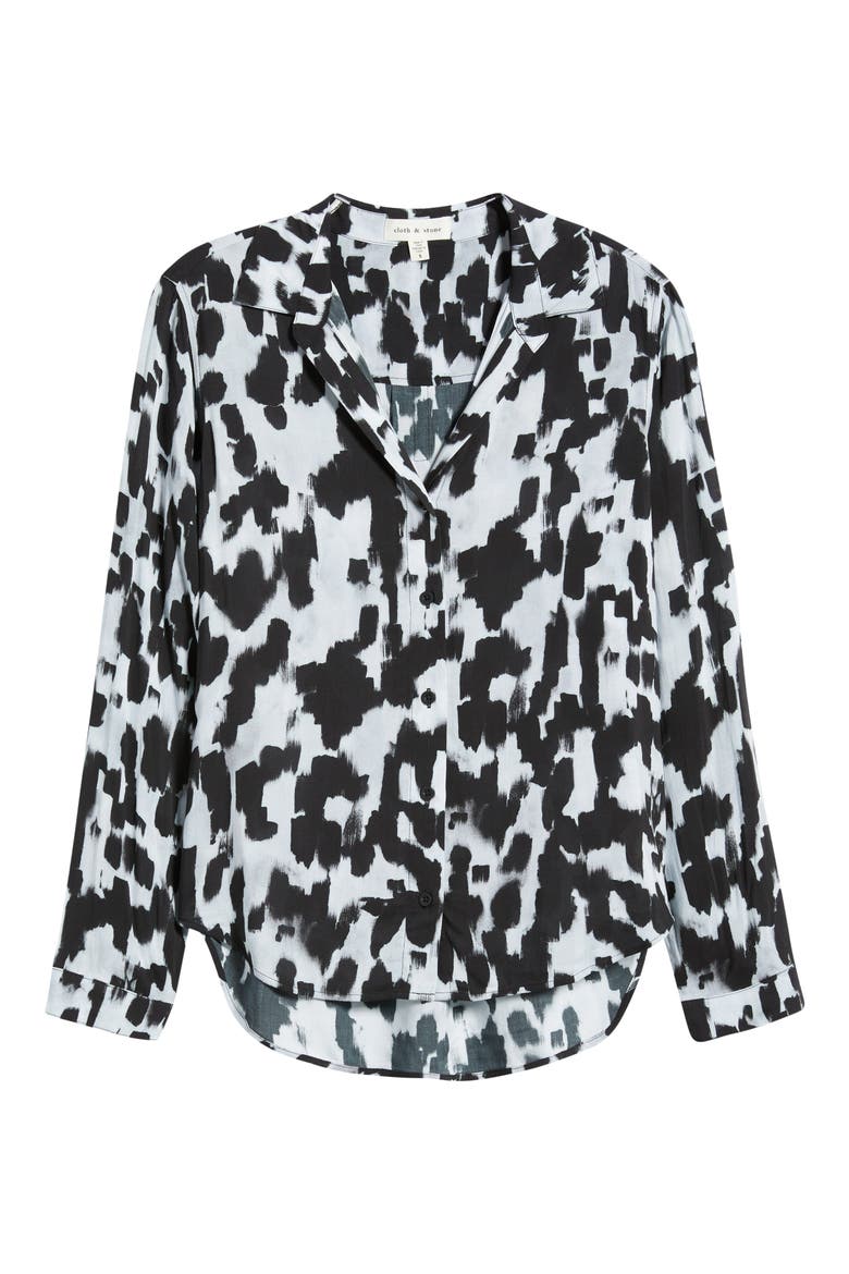 Classic Button-Up Shirt, Alternate, color, WINTER GREY LIGHTS