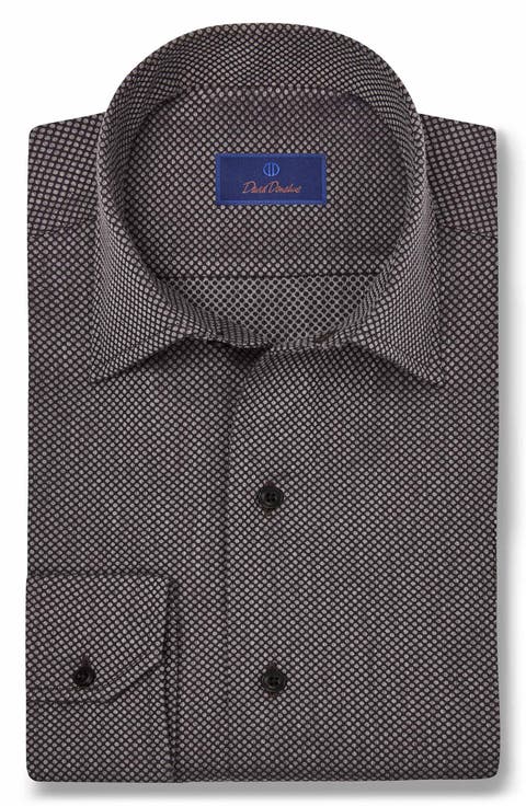 Micro Dobby Dot Cotton Sport Shirt